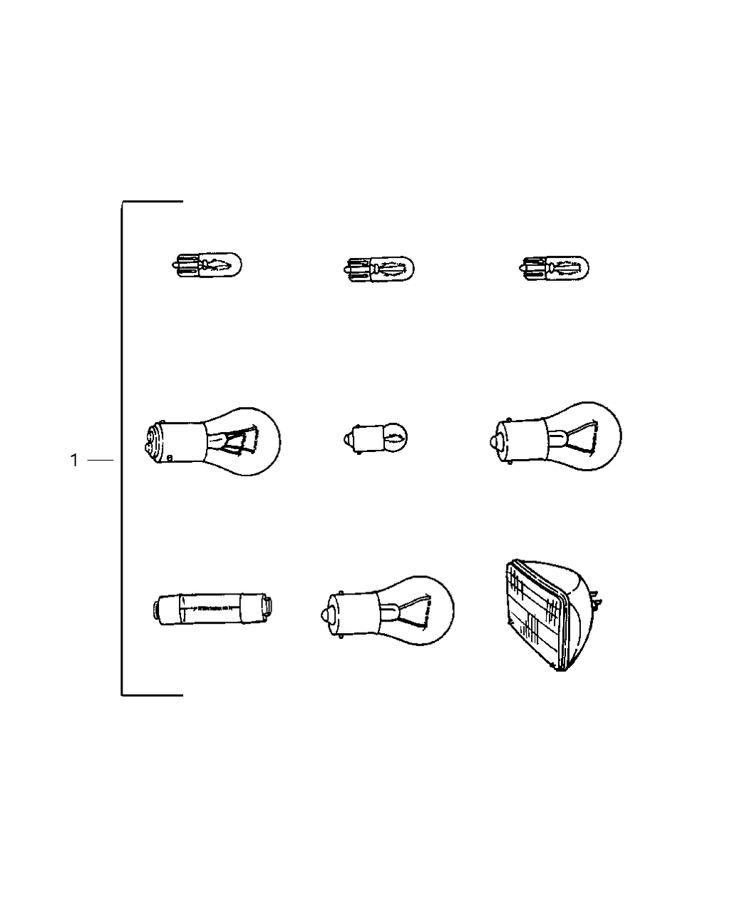 Mopar 5175563AB Bulb Kit
