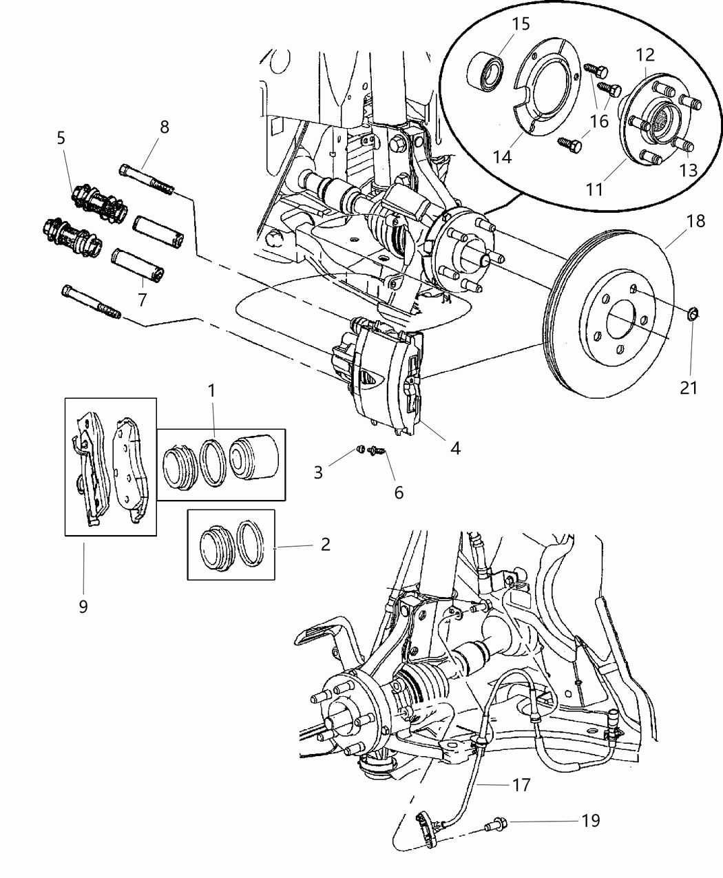 Mopar V1013438AB Pad Kit Front Disc Brake