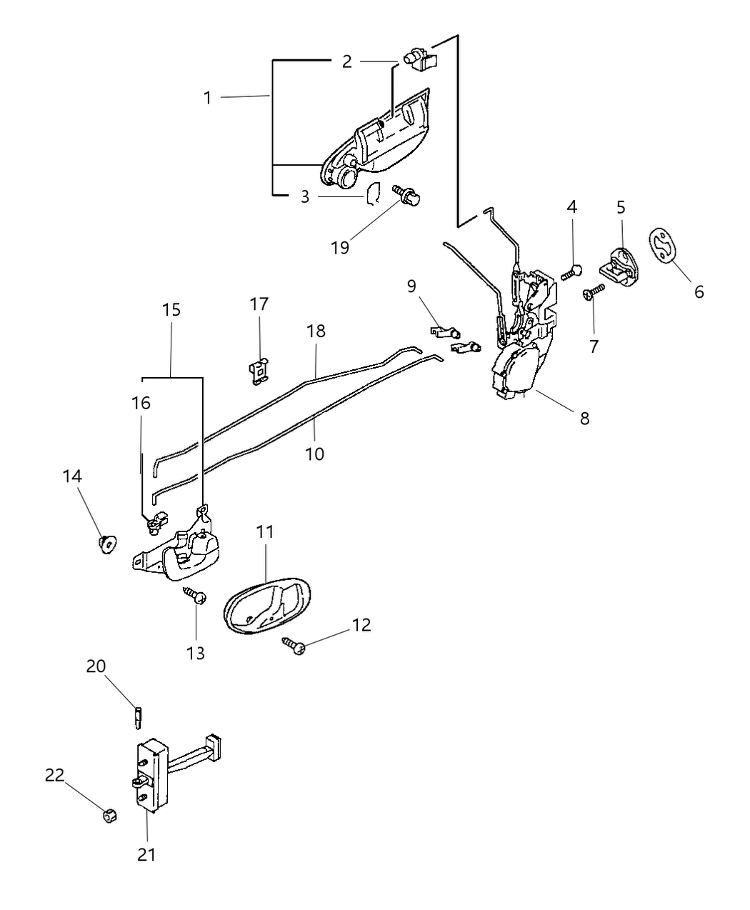 Mopar MR169385 Handle, Inside, Gray