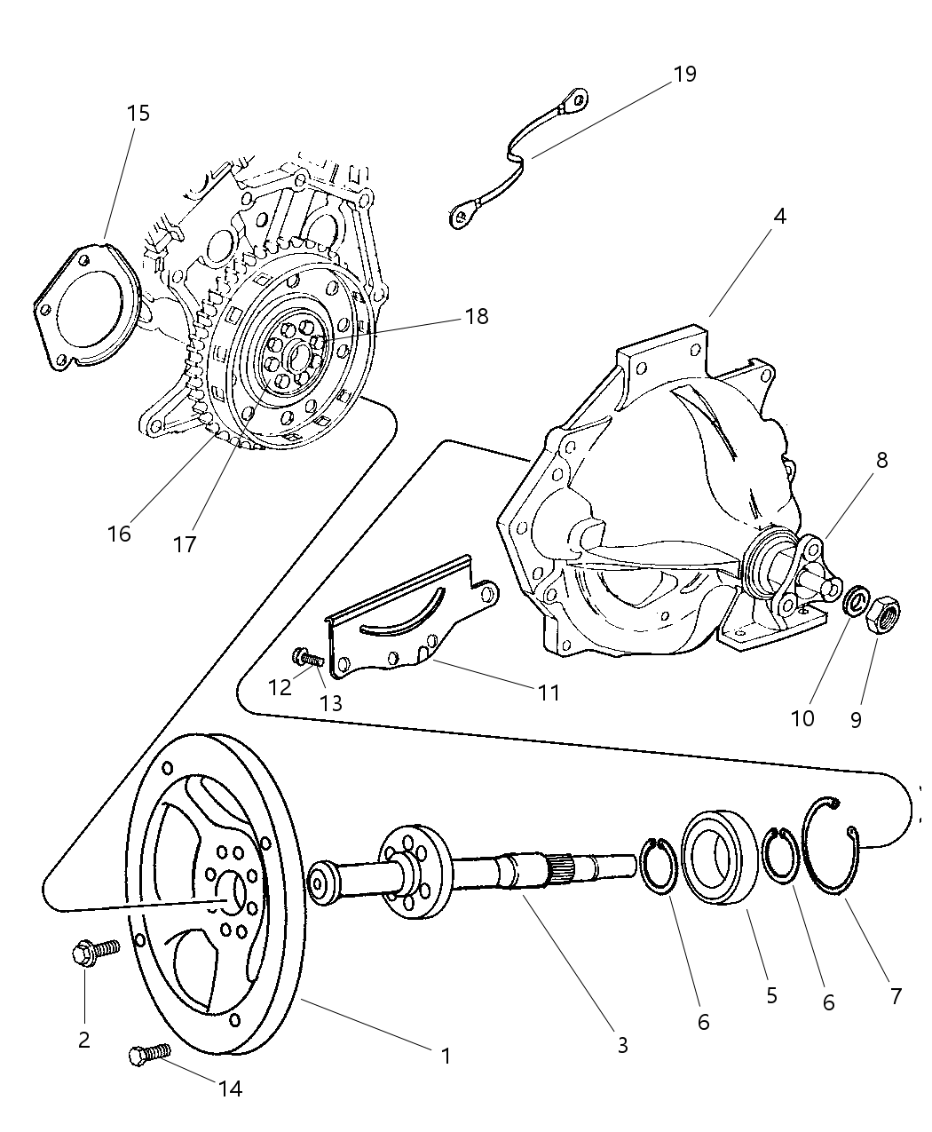 Mopar 4786948AB Housing Flywheel
