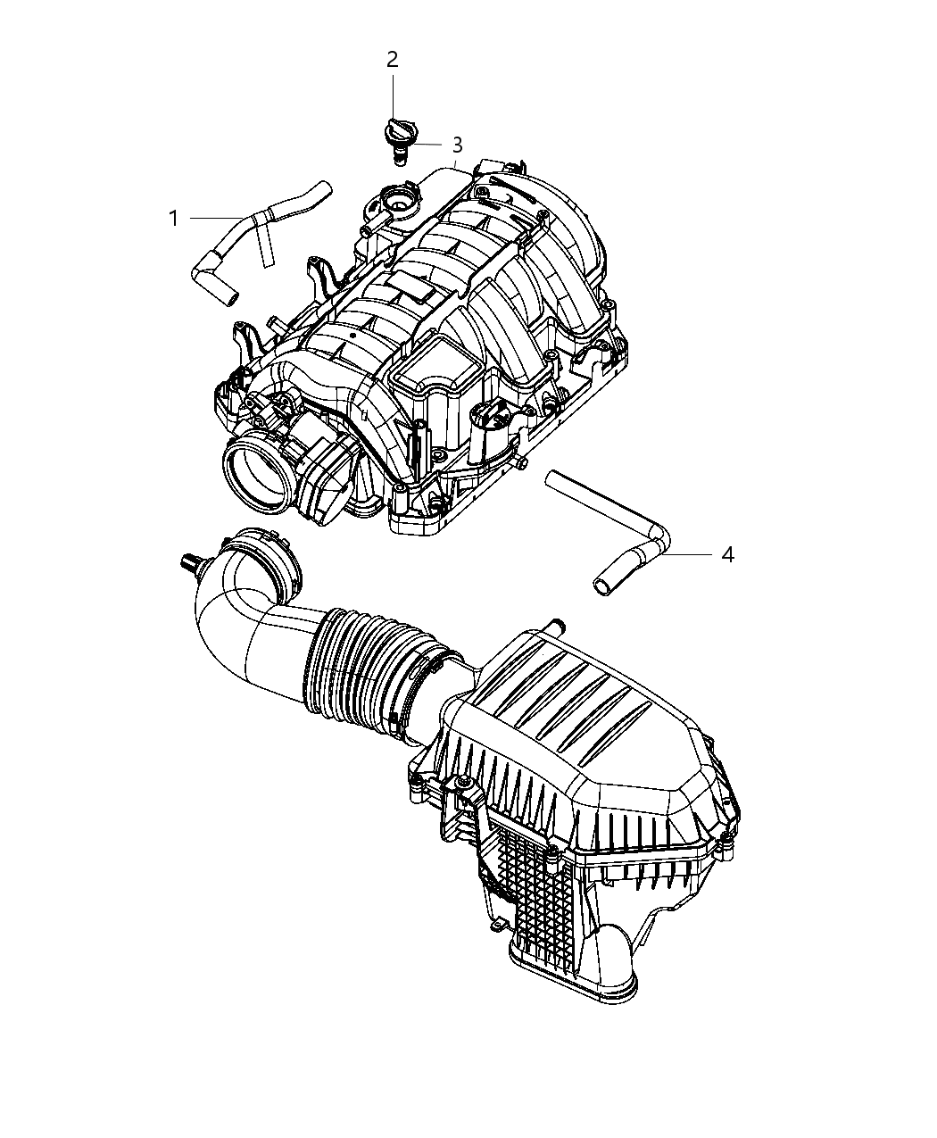 Mopar 68322215AA Hose Make Up Air