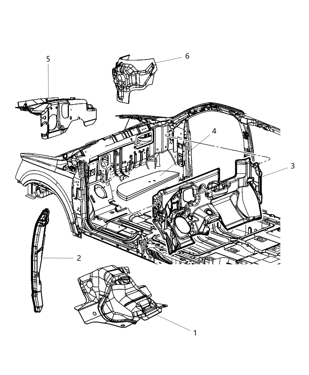 Mopar 4680657AE Silencer Dash Panel Interior Cabin