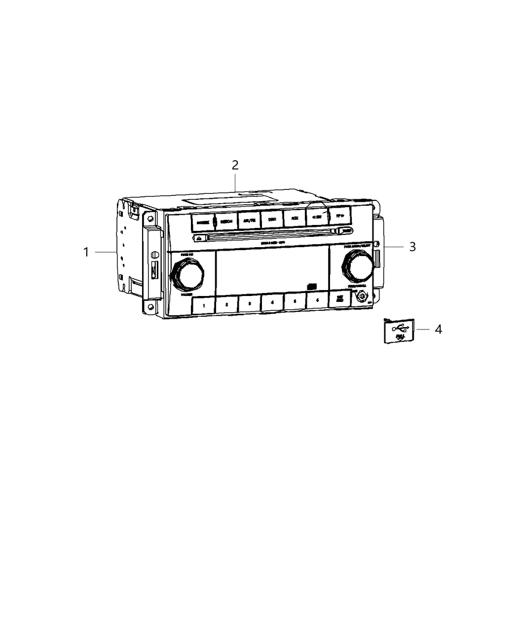 Mopar 68224883AA Radio Multi Media