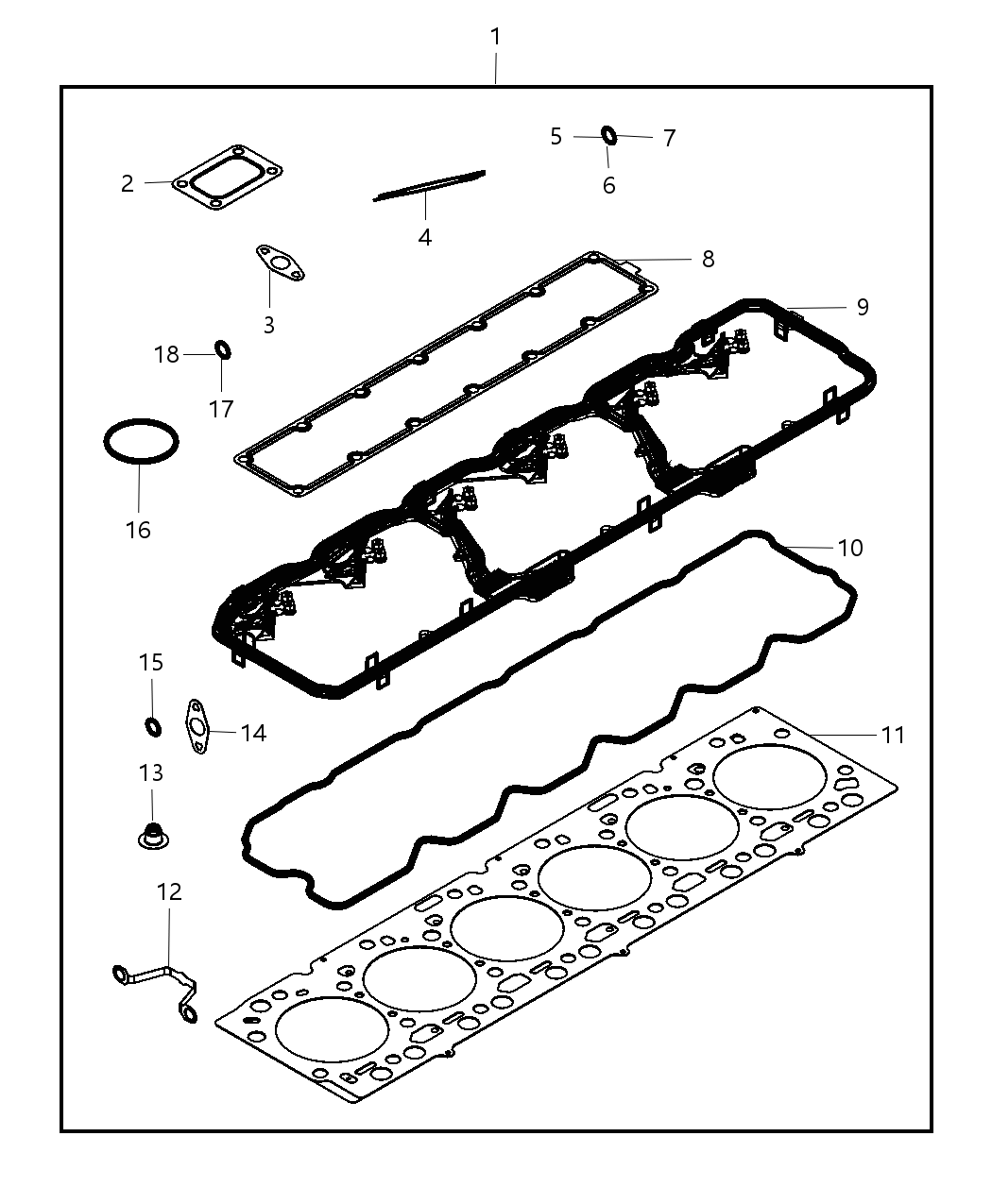Mopar 5093228AB Overhaul Gasket Set