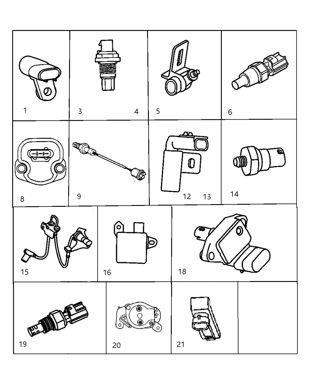 Mopar 4727138AB Camshaft Position Sensor