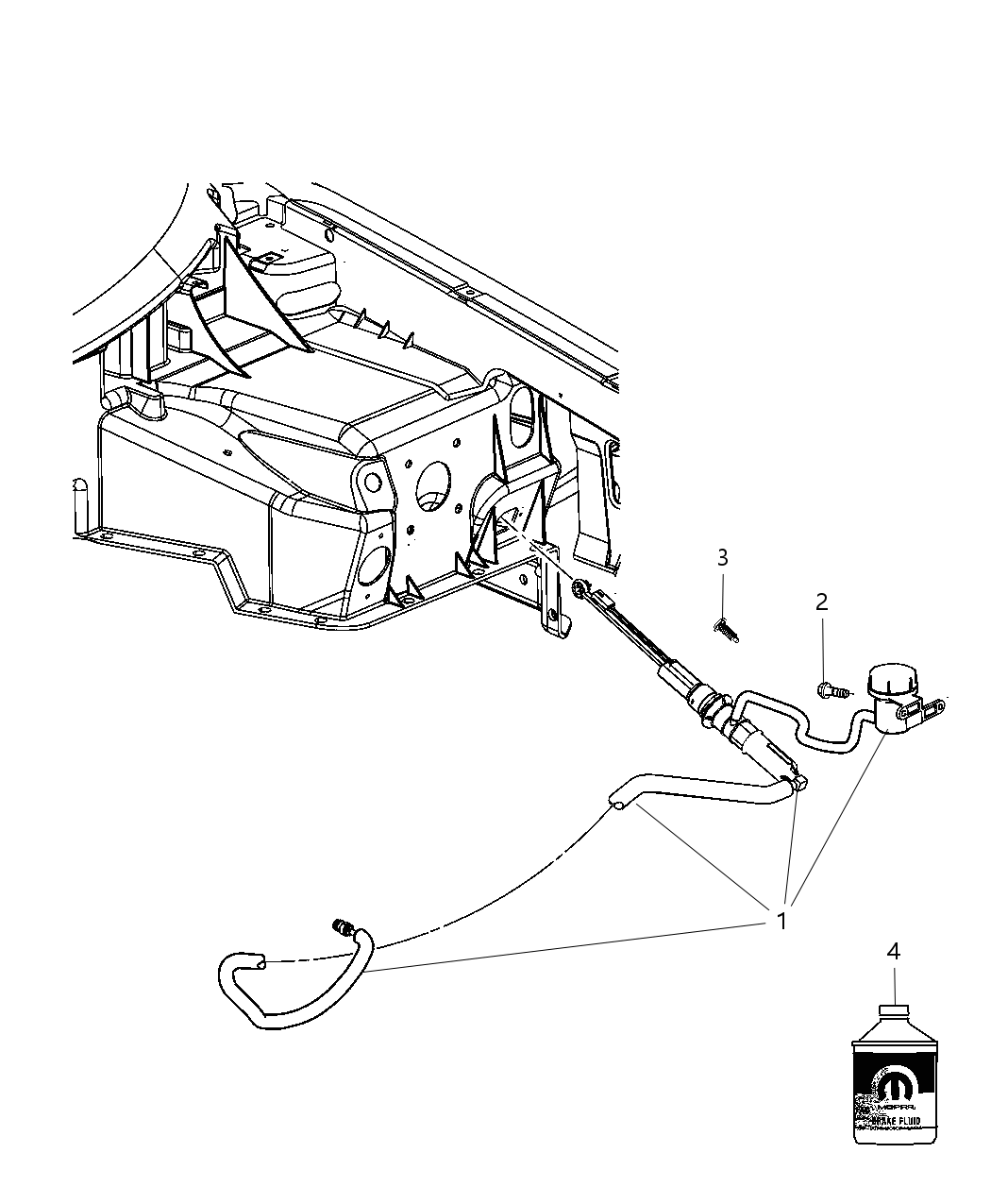Mopar 4549625AD Fluid Brake Standard Ms-9971