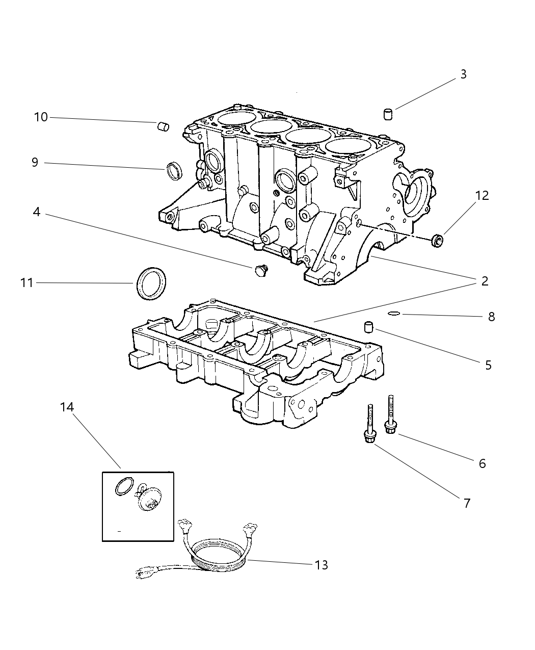 Mopar R0420511AA Block Short