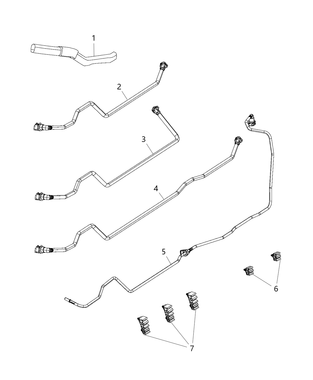 Mopar 68260447AB Sleeve Fuel & Brake Tube