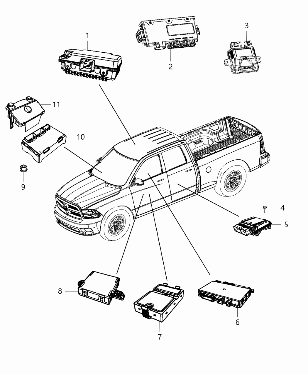 Mopar 68110979AB Module Vehicle Systems Interface