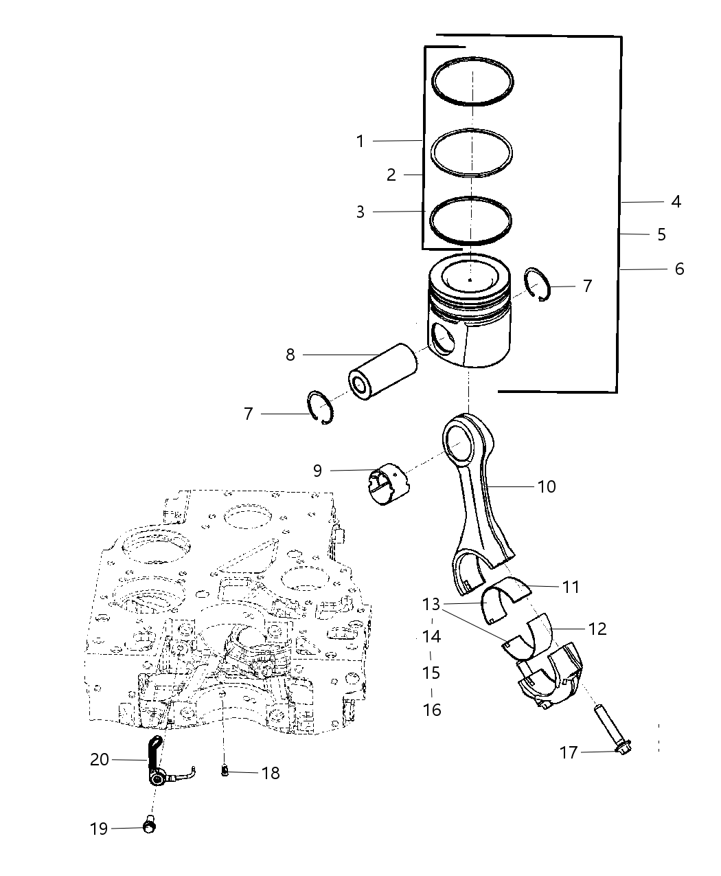 Mopar 5086886AA Ring Kit Piston 0.50Mm Oversize See Notes