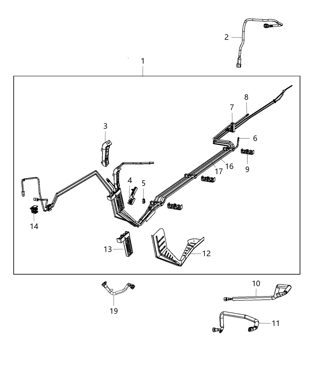 Mopar 68266981AA Clip Fuel Bundle