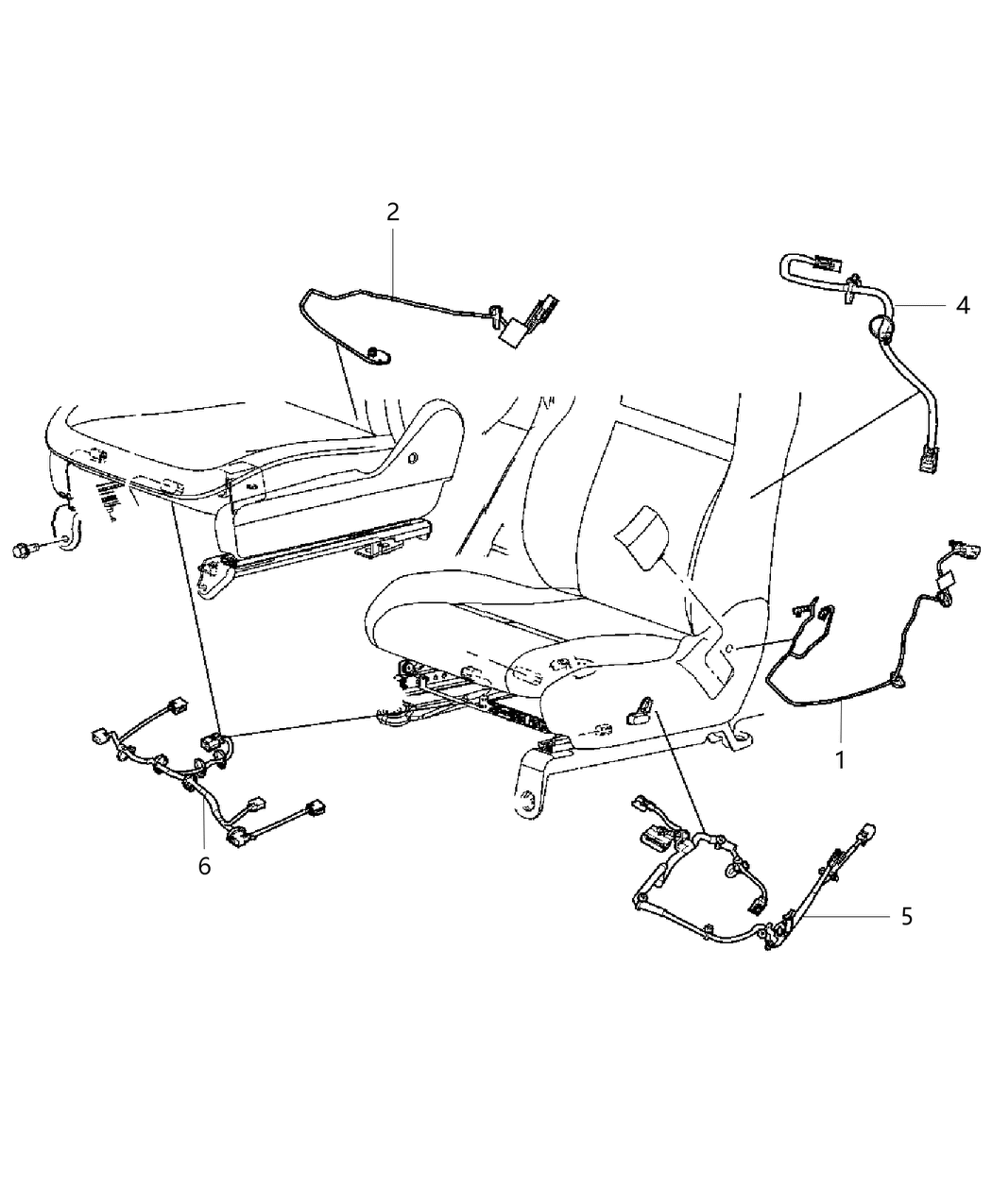 Mopar 68101158AA Wiring Power Seat