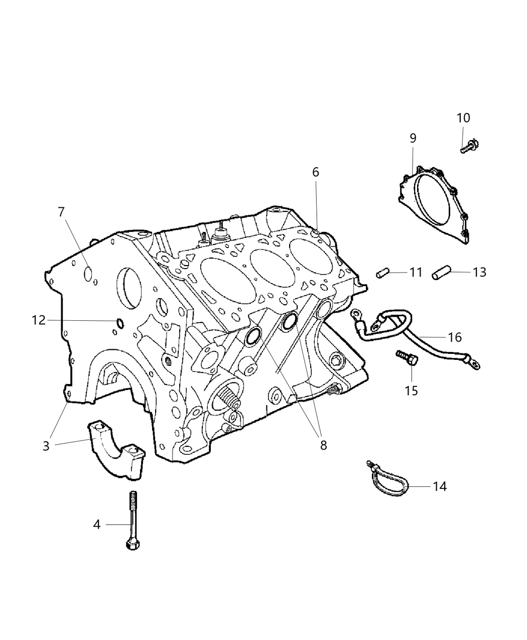 Mopar R1635455 Engine Long Block