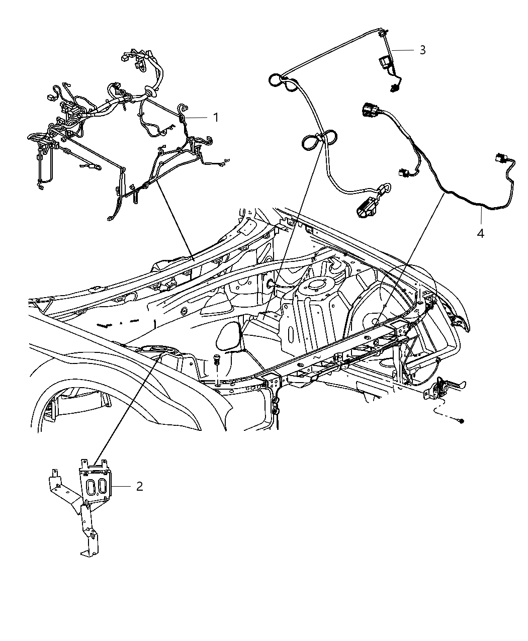 Mopar 68083959AA Wiring Headlamp To Dash