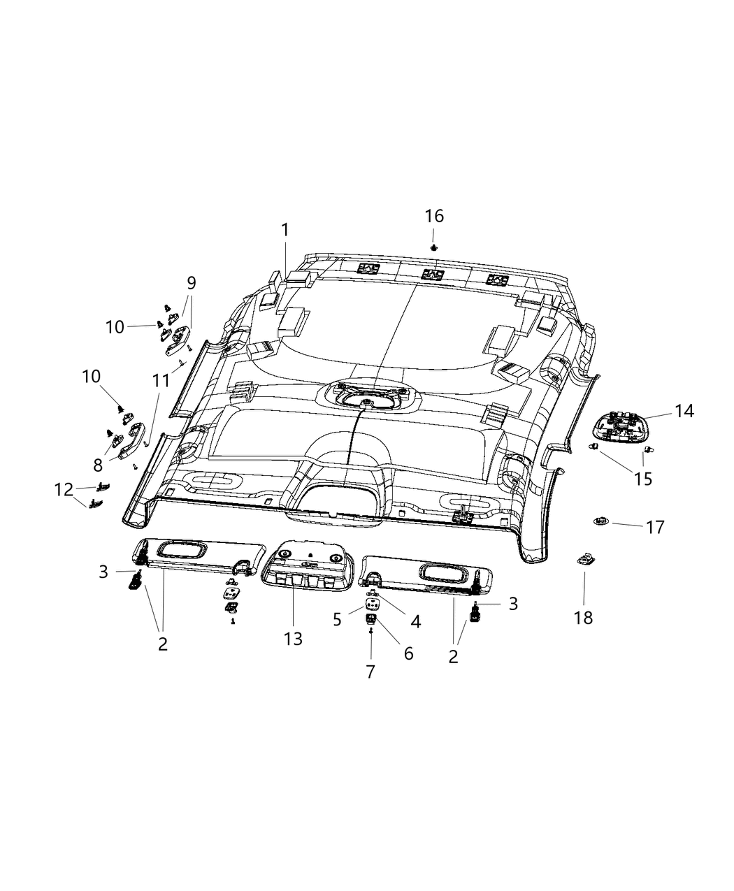 Mopar 5XT62PS4AA Bezel Noise Cancellation