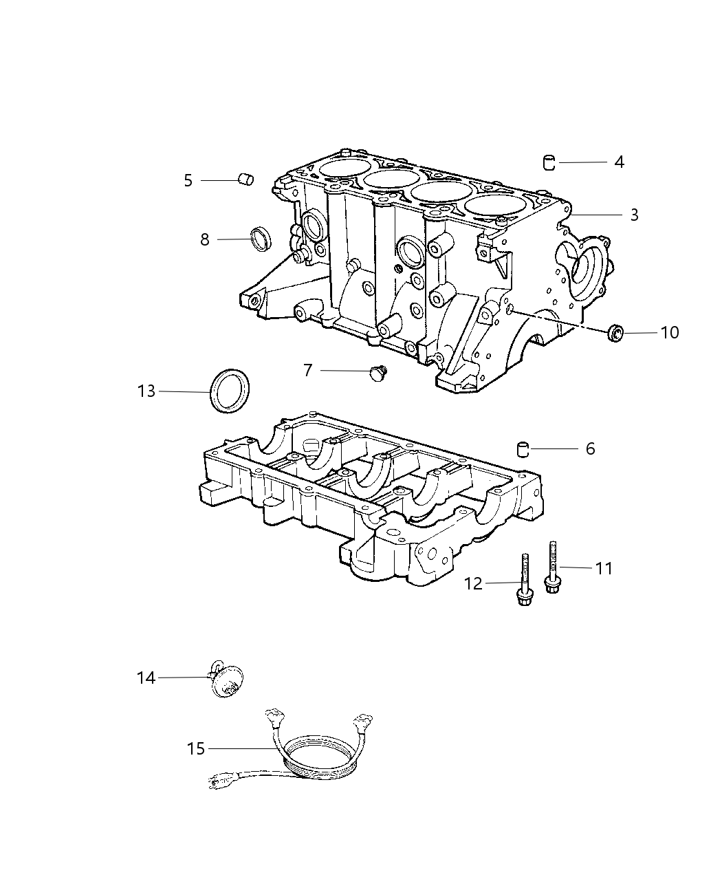 Mopar R3424846 Engine Long Block
