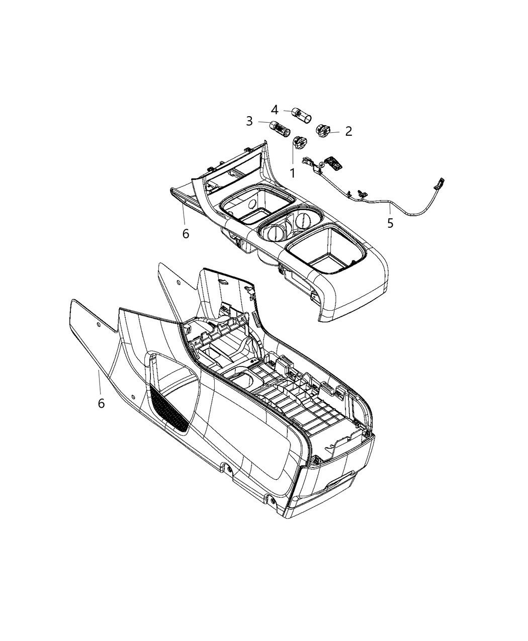 Mopar 68143511AA Wiring Console
