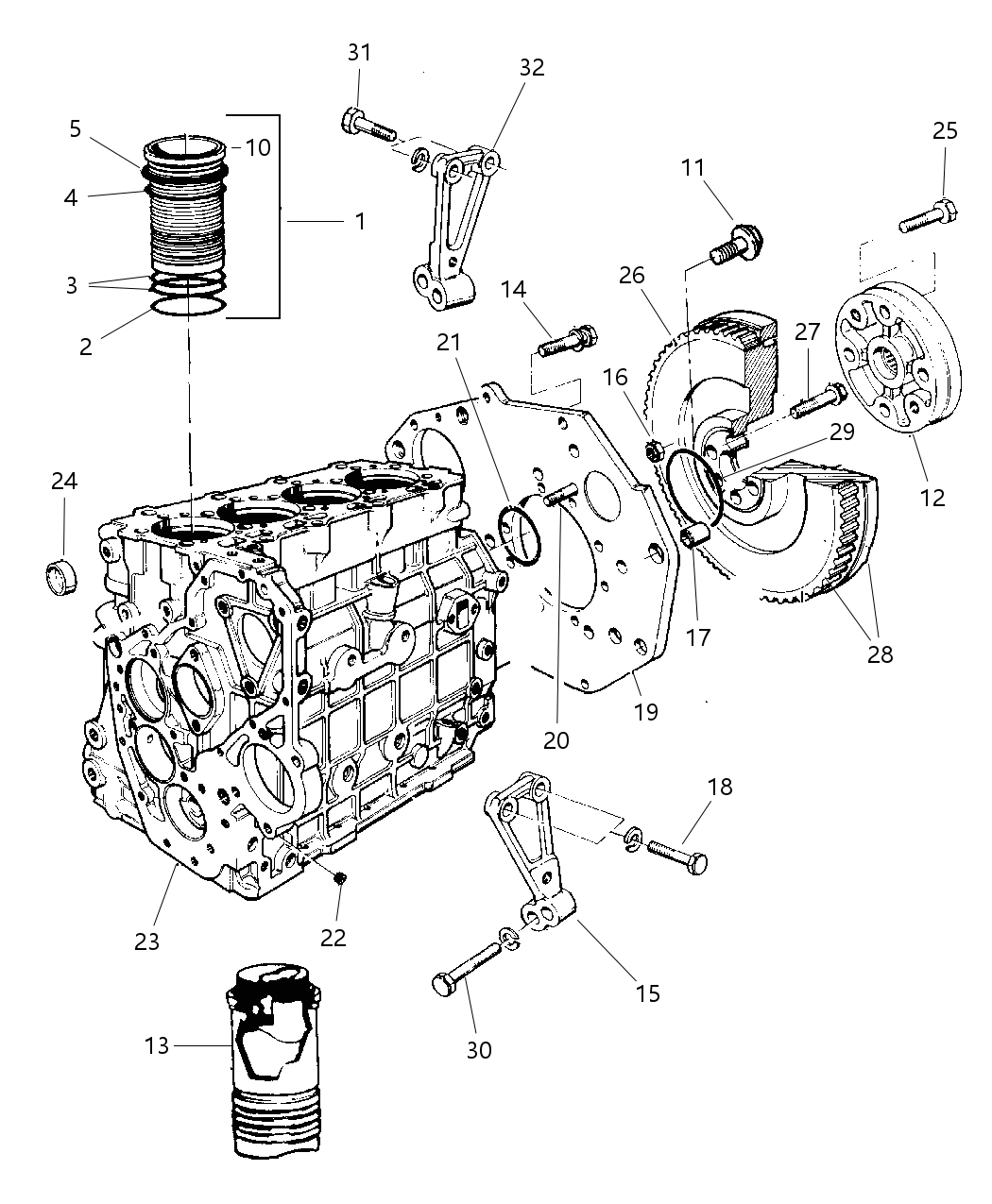Mopar 5014328AA Liner Cylinder