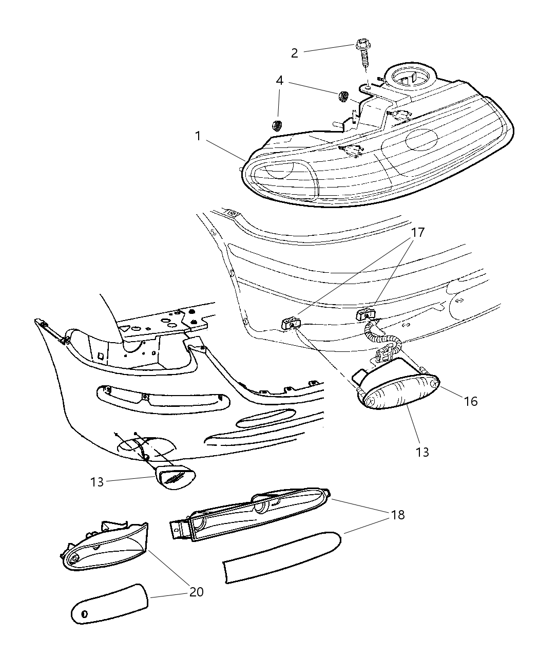 Mopar 4676669 Motor, Headlamp Leveling, Europe