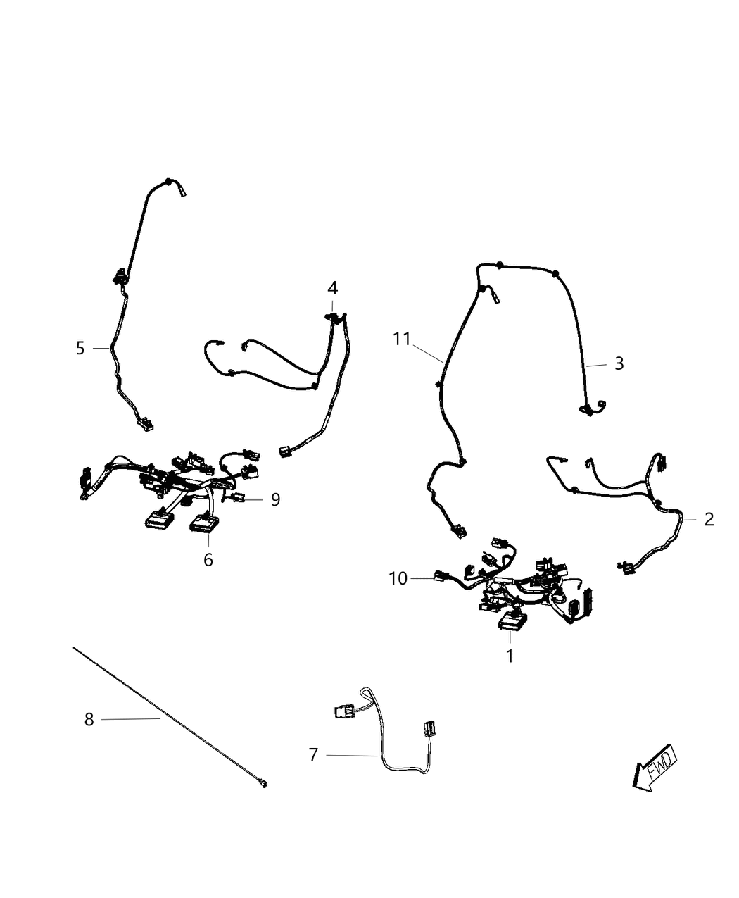 Mopar 68217054AA Wiring Power Seat