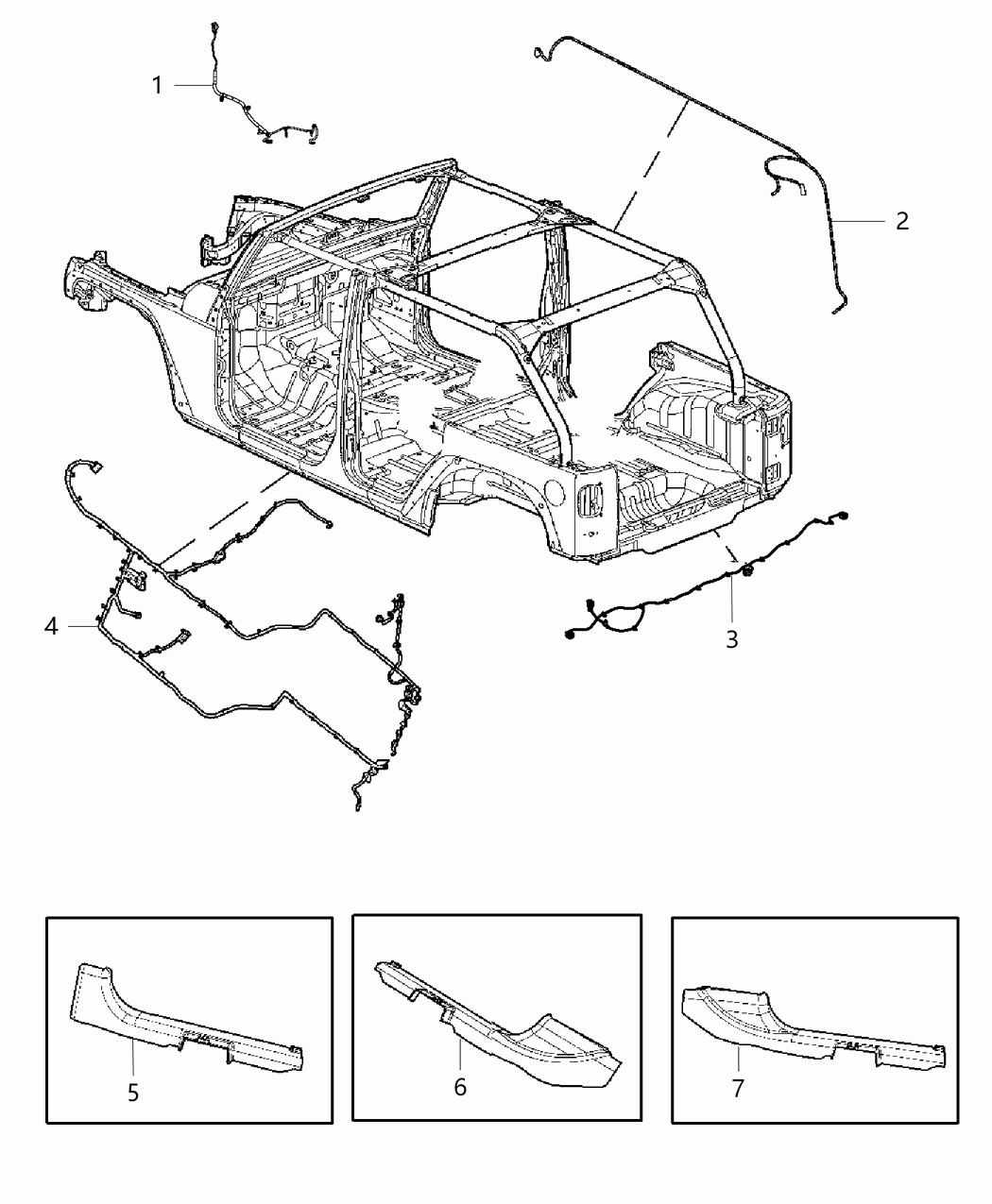 Mopar 68158965AD Wiring Body