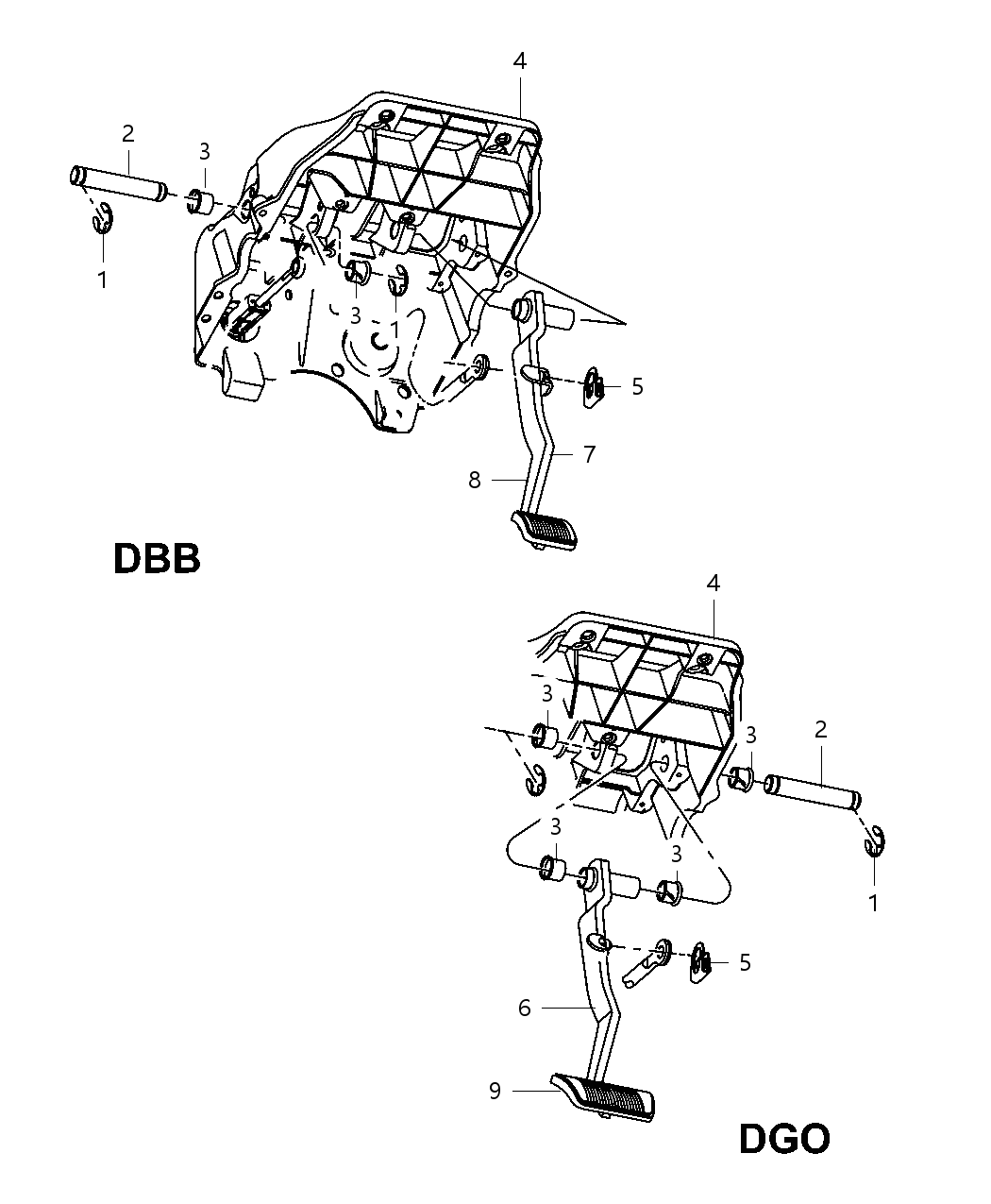 Mopar 68363105AA Pedal Brake