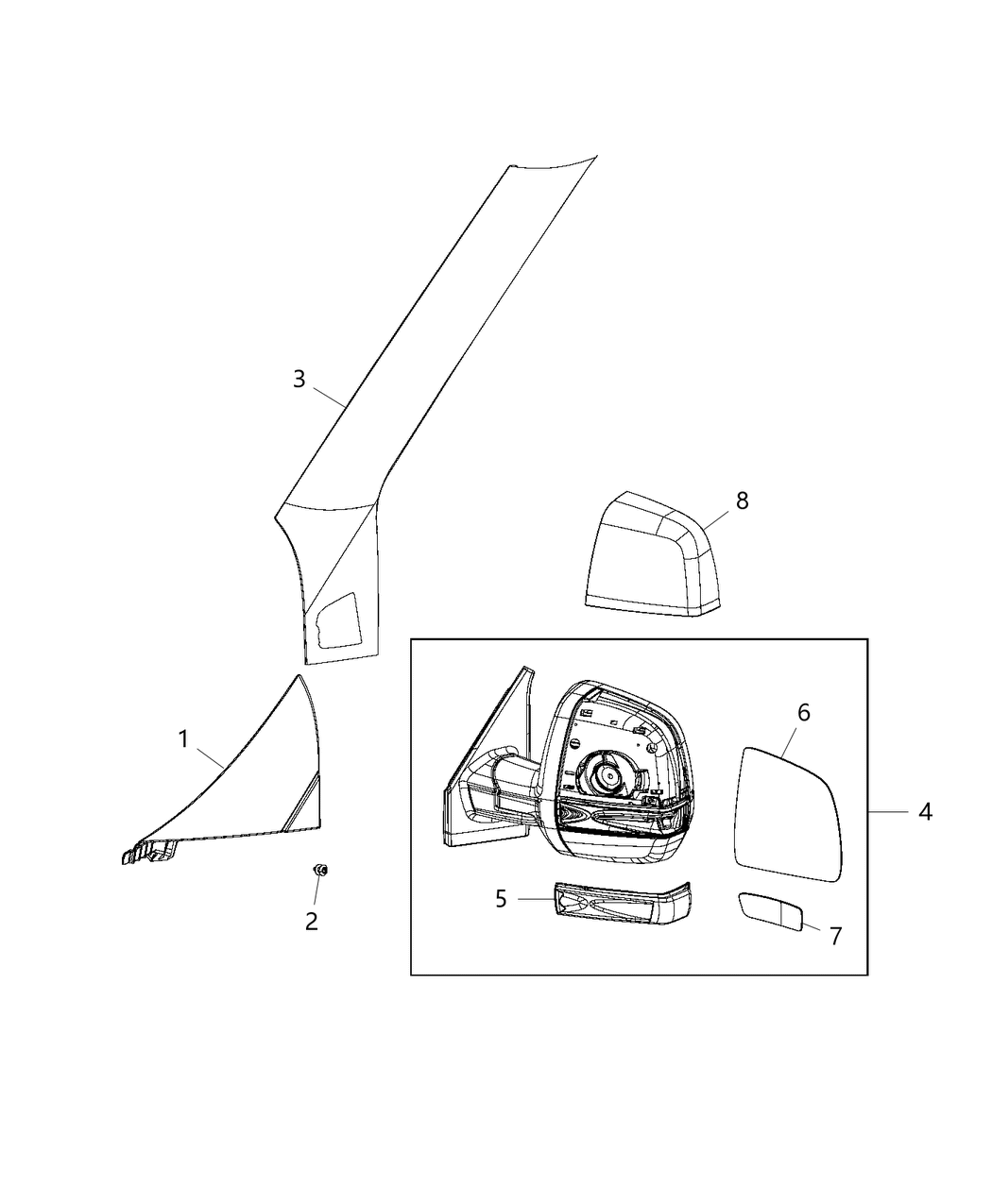 Mopar 68289100AA Lamp Turn Signal