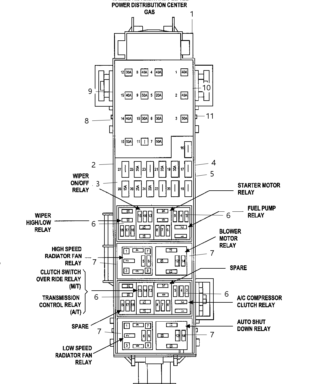 Mopar 5183338AA Cover Power Distribution Center