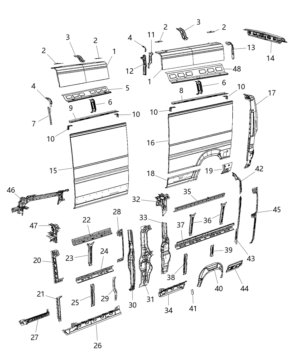Mopar 68167274AA Reinforcement D Pillar