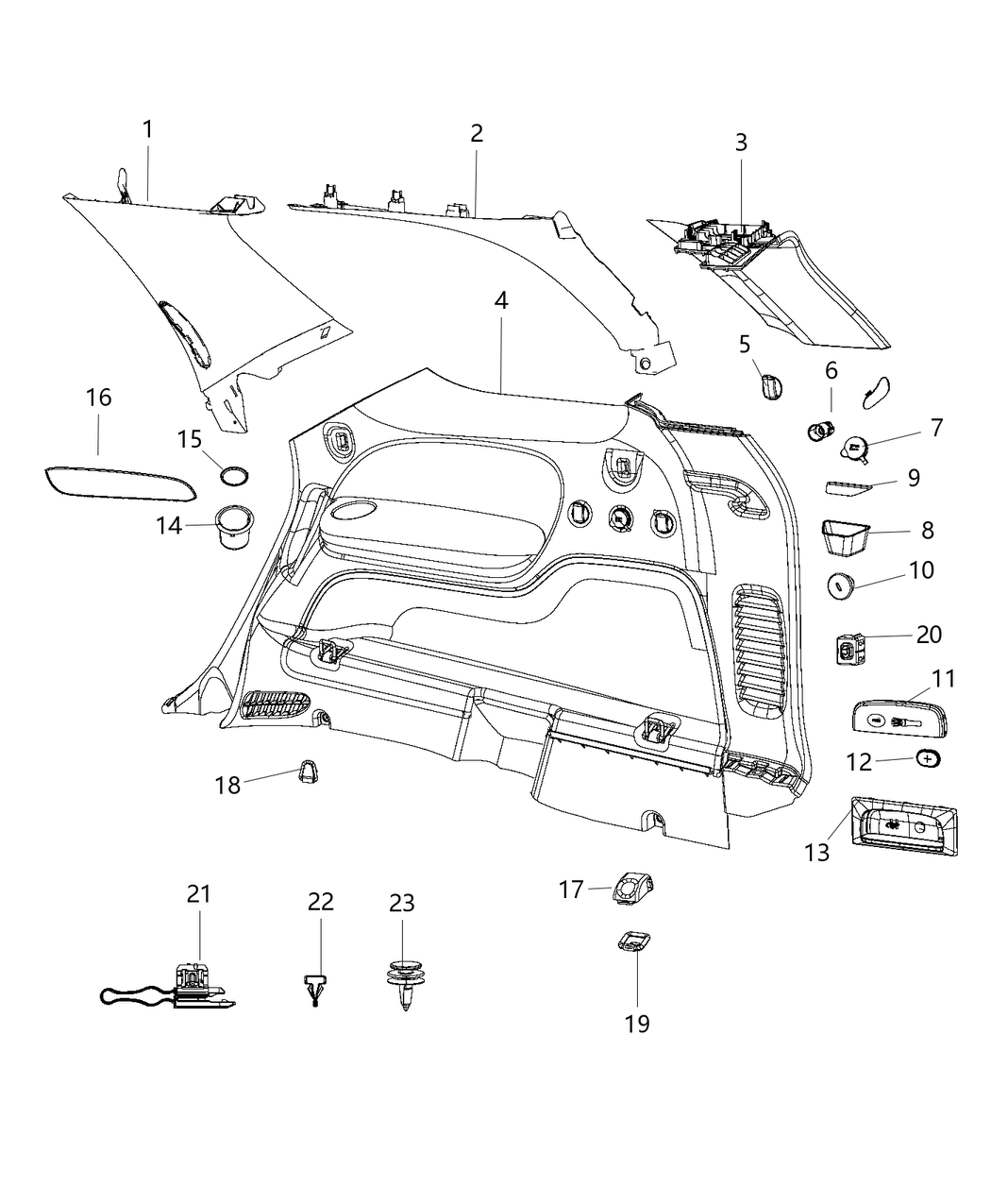 Mopar 68143730AA Liner Armrest Lid Mat, Insert