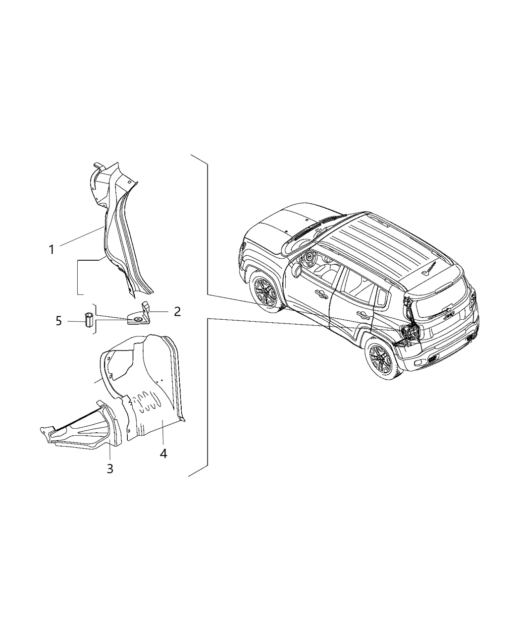 Mopar 68246241AA Bracket Propeller Rod