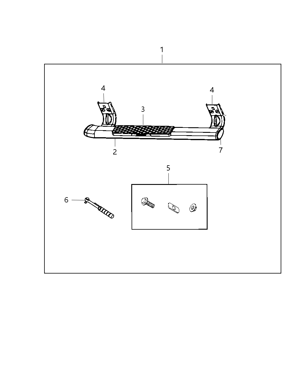 Mopar 82213593AD Step Kit Tubular Side