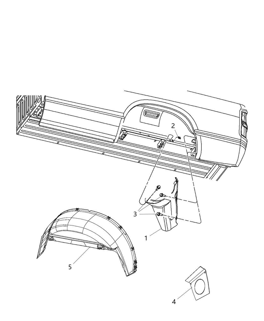 Mopar 68400493AA Shield Splash Rear