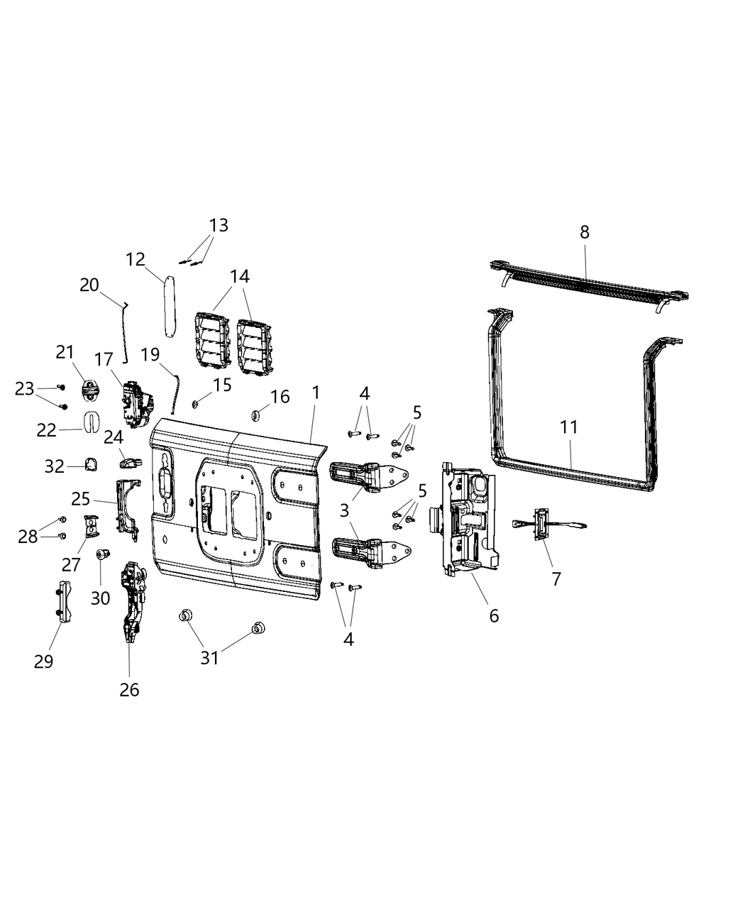 Mopar 68430085AA Stuffer Foam