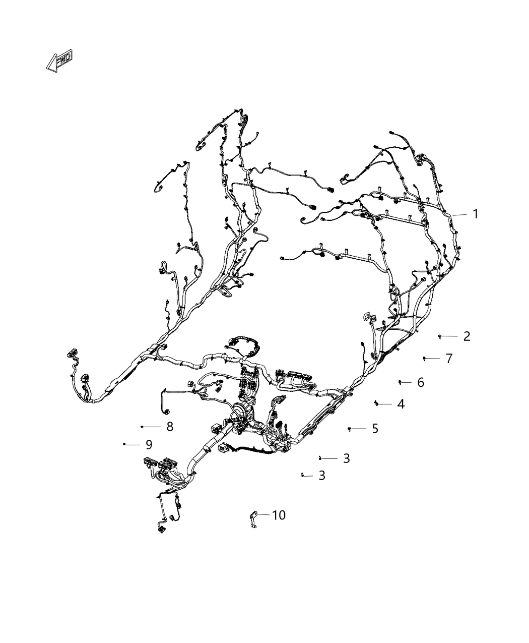 Mopar 68371379AB Wiring Body