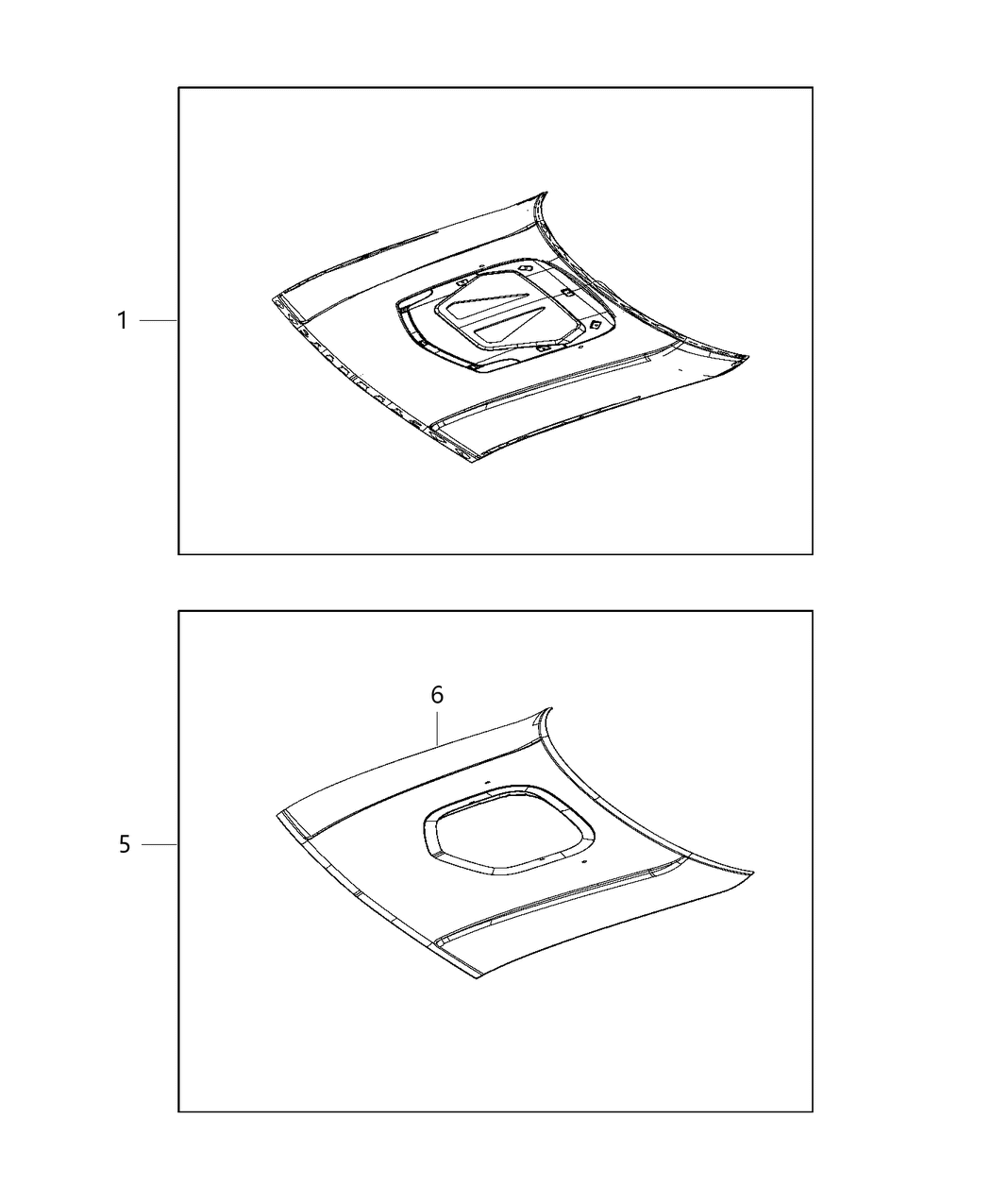 Mopar 68292008AA Trim Kit Hood