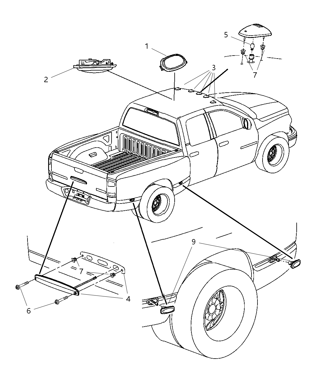 Mopar 55361226AA Lamp Ash Receiver