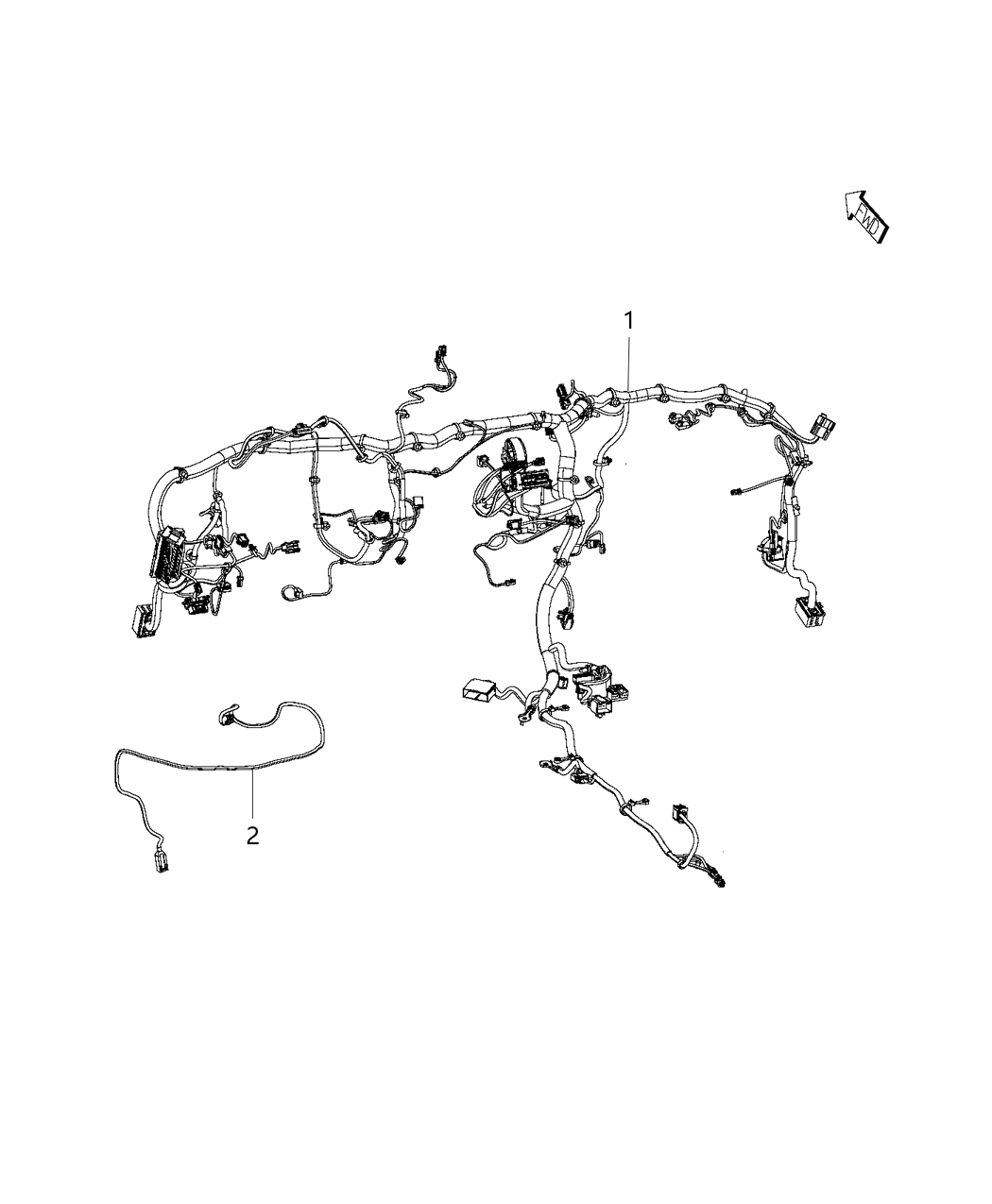 Mopar 68185445AC Wiring Instrument Panel