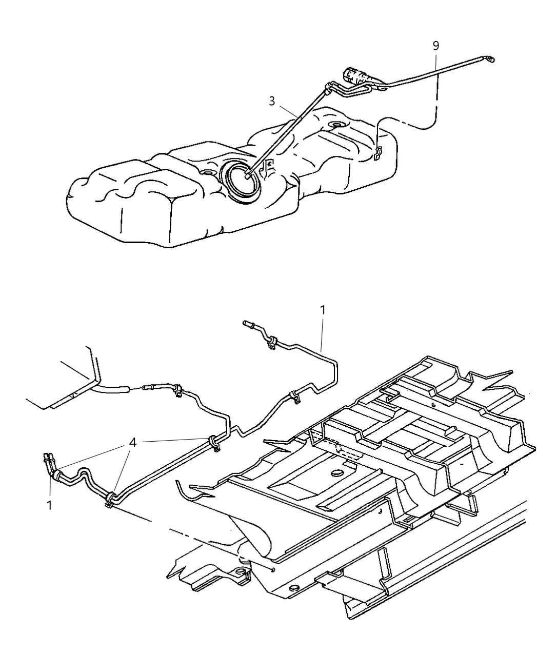 Mopar 4721548AA Bundle Fuel Supply And Vapor Lines