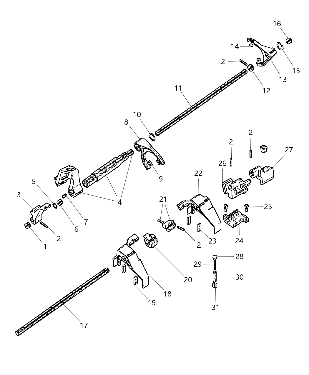 Mopar 68028954AB Fork Fifth And Sixth
