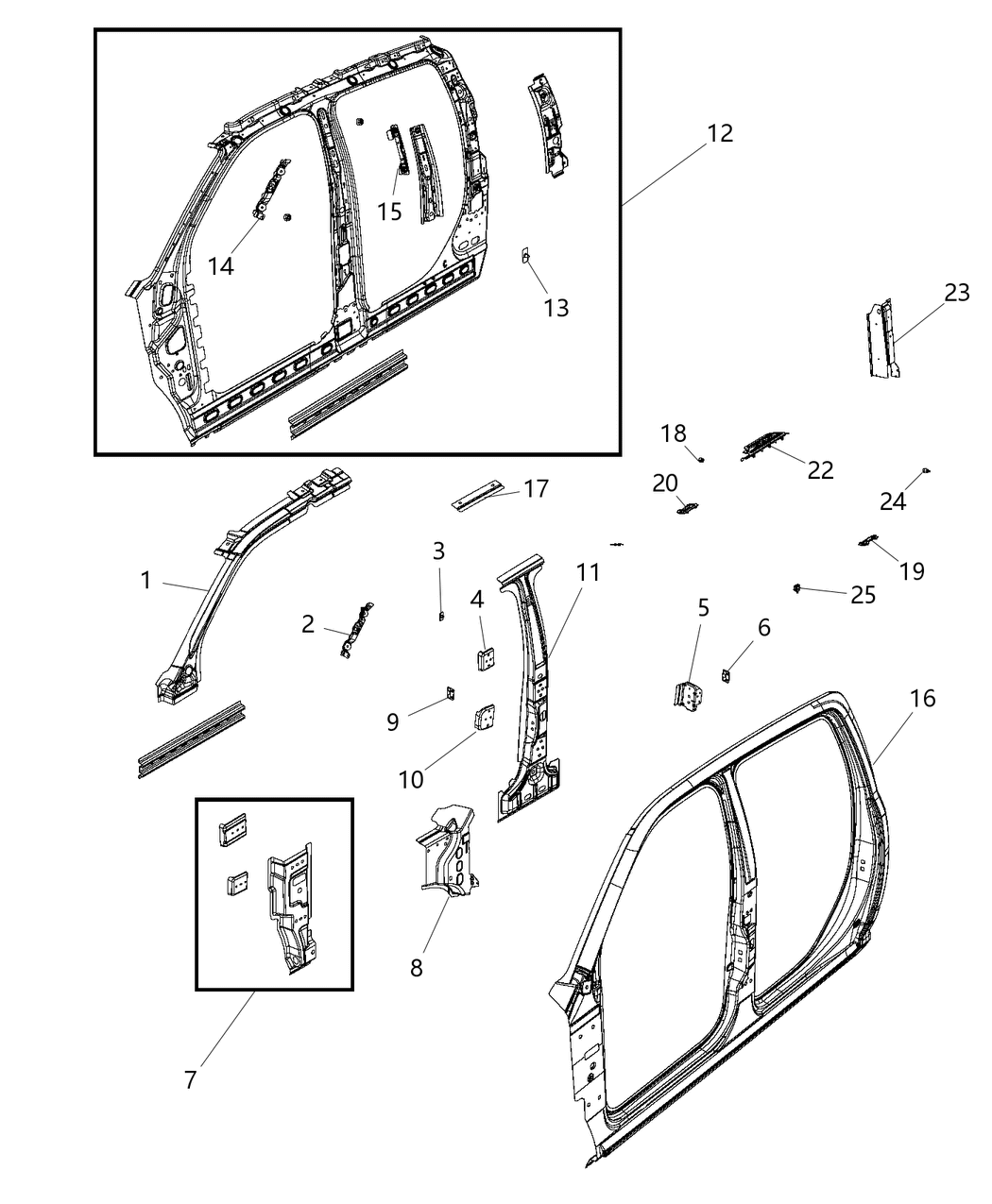 Mopar 68026704AB Baffle A Pillar