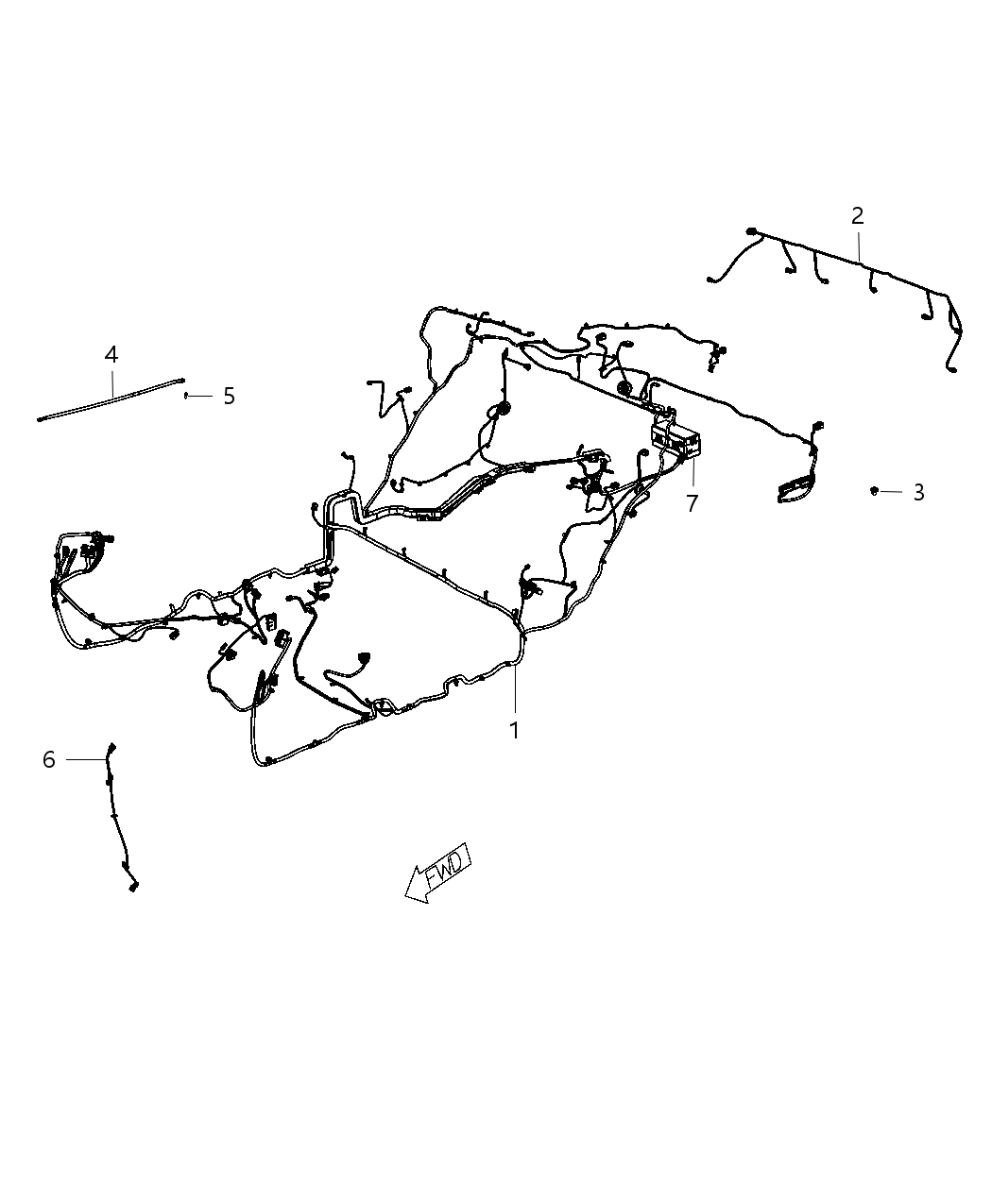 Mopar 68156543AB Wiring Unified Body