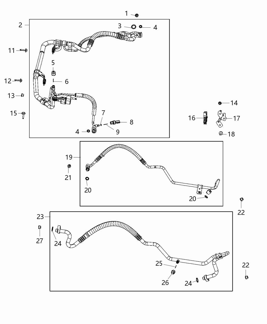 Mopar 68444781AA Bracket A/C Line
