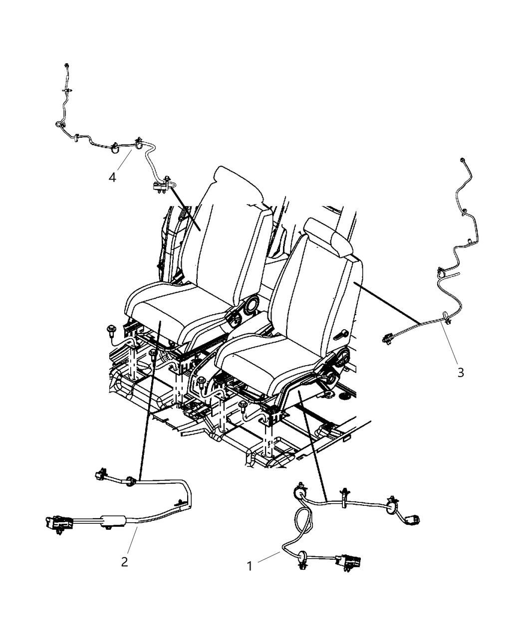 Mopar 68037293AA Wiring Power Seat
