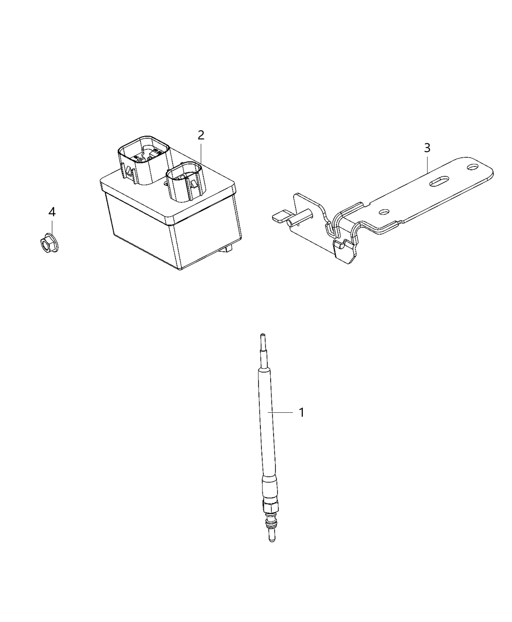 Mopar 68254974AB Module Glow Plug
