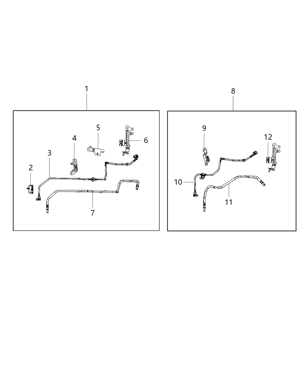 Mopar 52030224AD Bundle Fuel Supply And Vapor Line
