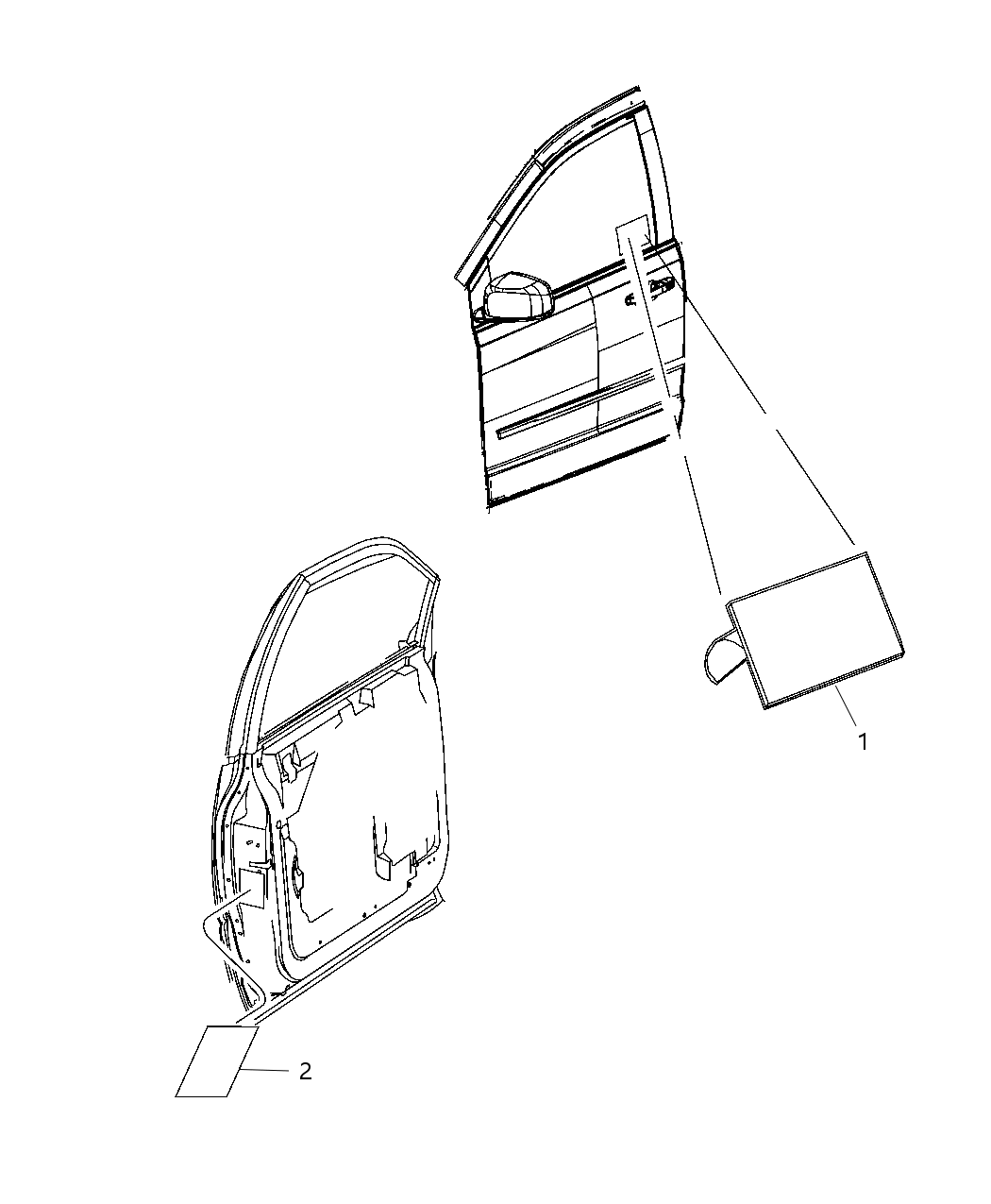 Mopar 68321632AA Caution Label