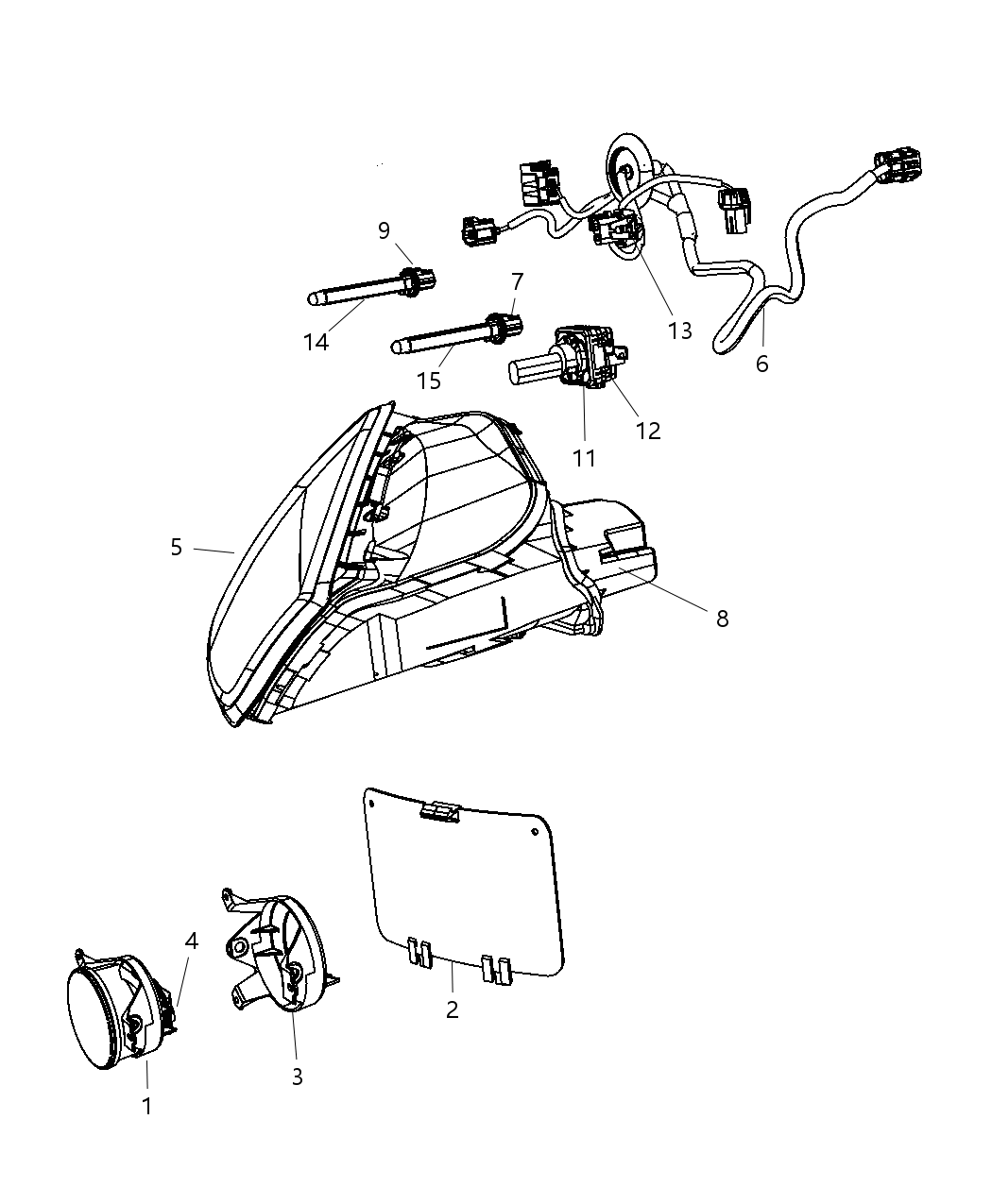 Mopar 68032932AB Cover Lamp Opening