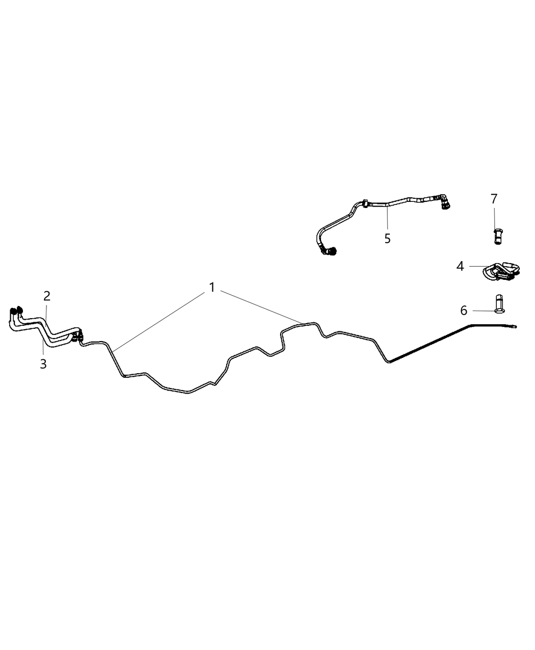 Mopar 5110700AF Bundle Fuel Supply And Vapor Line