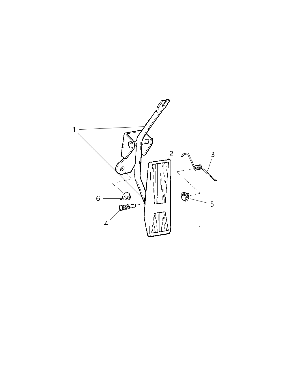 Mopar 53003932AB Pad - Accelerator Pedal Also Serviced In Item 1
